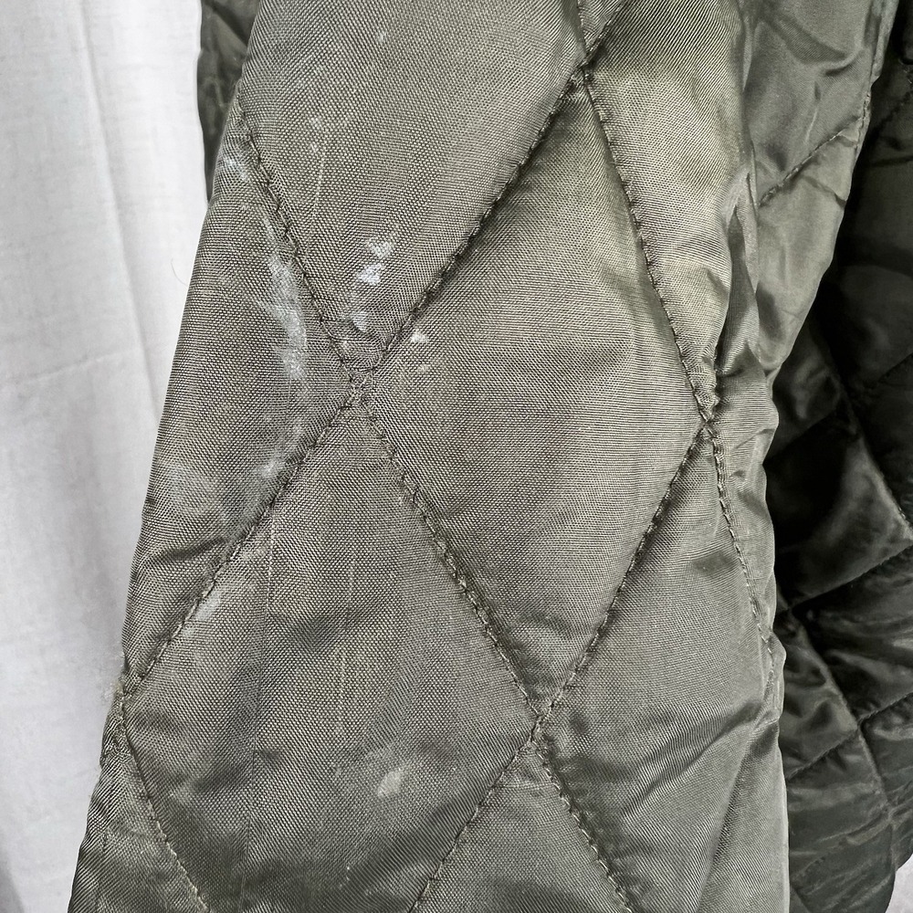 Barbour Heritage Liddesdale Quilted Jacket Coat Women's 12 Olive Green - Picture 7 of 16
